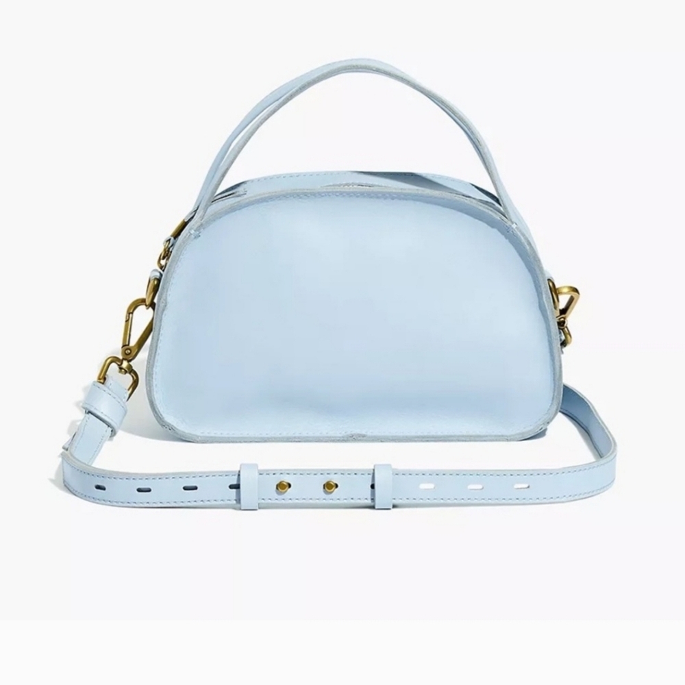 New Madewell purse dusty pool the sydney zip-up shoulder purse handbag